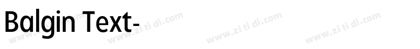 Balgin Text字体转换 Balgin Text字体转换